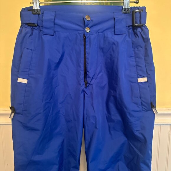 Vist Womens XXS Blue Ski Pants With Pockets & Button Closure 100% Polyester Desi - Picture 8 of 9